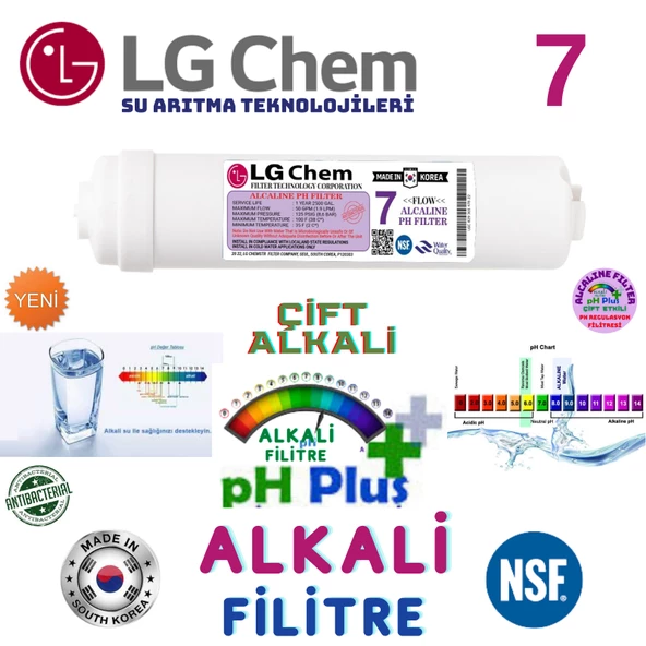 LG Chem AÇIK KASA SU ARITMA CİHAZI 7 FİLTRE 14 AŞAMALI FİLTRE SETİ - Resim 7