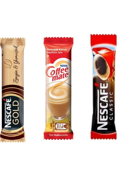 Nescafe Gold 2 gr X200 Nescafe Classic 2 gr X200 Nestle Coffee Mate 5 gr X200