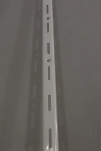 Raf Dikmesi 2 Adet Tek Sıra Delikli 200 Cm Beyaz Raf Direği - Resim 4