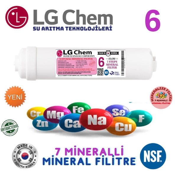 LG Chem AÇIK KASA SU ARITMA CİHAZI 7 FİLTRE 14 AŞAMALI FİLTRE SETİ - Resim 6