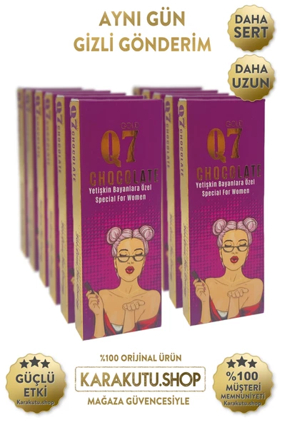 Q7 Lady Çikolata 12 Adet