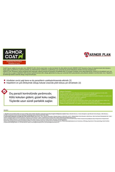 ARMOR COAT Köpek Bakım Spreyi Çilek Kokulu 200 ml - 3