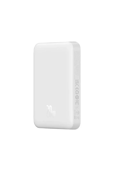 Baseus MgSafe Mini Overseas Edition Beyaz 10000 mAh Hızlı Şarj Kablosuz Powerbank-OUTLET - 2