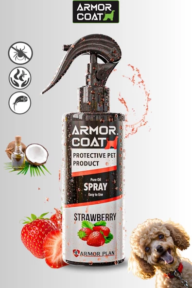ARMOR COAT Köpek Bakım Spreyi Çilek Kokulu 200 ml