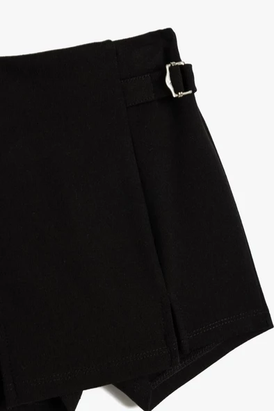 Koton Kız Bebek Şort Etek Kemer Tokalı Pileli - 3