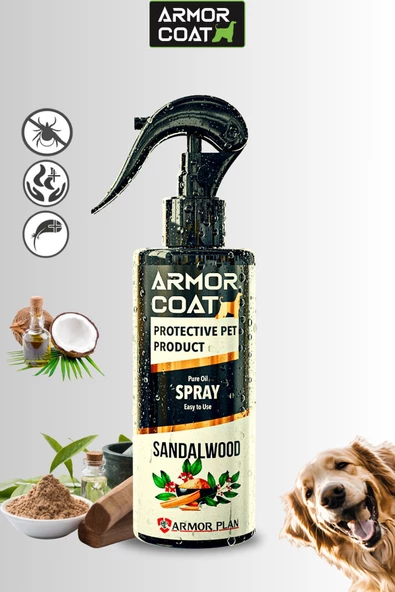 ARMOR COAT Köpek Bakım Spreyi Sandal Ağacı Kokulu 200 ml
