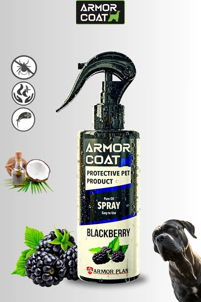 ARMOR COAT Köpek Bakım Spreyi Böğürtlen Kokulu 200 ml