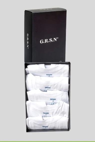 Grsn Erkek Beyaz 5'li Penye Atlet Amazon 11073 - Resim 3