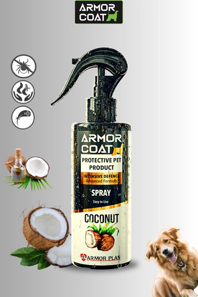 ARMOR COAT Köpek Bakım Spreyi Hindistan Cevizi Kokulu 200 ml