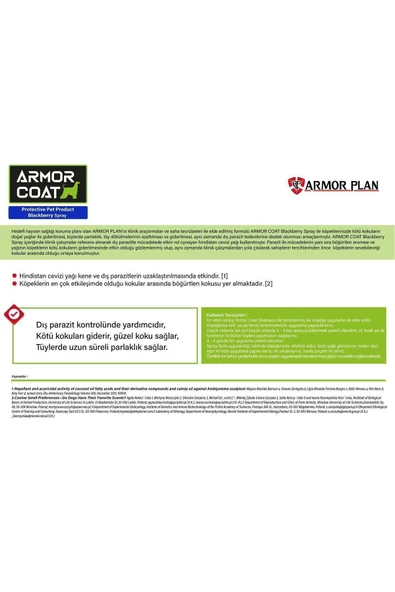 ARMOR COAT Köpek Bakım Spreyi Böğürtlen Kokulu 200 ml - 3