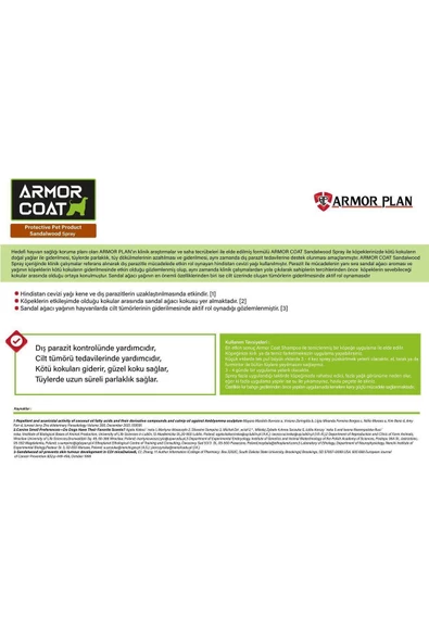 ARMOR COAT Köpek Bakım Spreyi Sandal Ağacı Kokulu 200 ml - 3