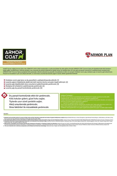 ARMOR COAT Köpek Bakım Spreyi Hindistan Cevizi Kokulu 200 ml - 3