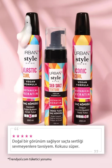 Style Guide Elastic Curl Doğal Görünüm Sağlayan Saç Köpüğü-esnek Tutuş-vegan -200 ml - 4
