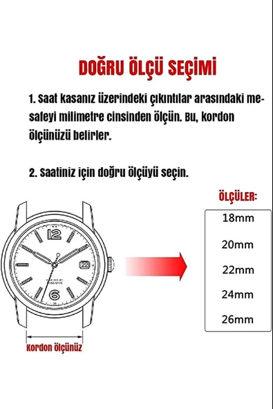Fado& Fosil  Uyumlu &Her Saate Uyumlu greyzi  Deri Saat Kordonu 24  mm  (82 )  siyah - 3