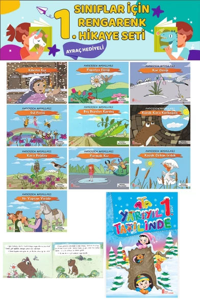 1.Sınıf Yarıyılda Okumayı Sevdiren 10 lu Hikaye Kitabı ürün görseli 1