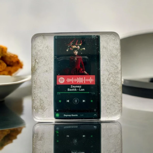 Kişiye Özel Spotify QR Kod Bardak Altlığı - 3