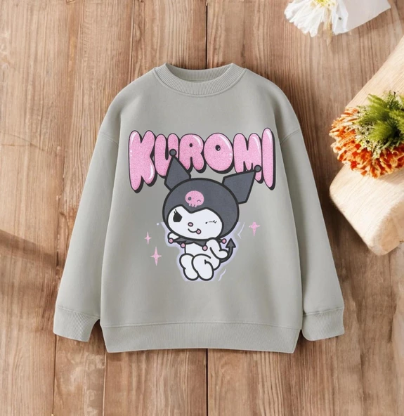 Kuromi Kız Çocuk Sweatshirt ST08420