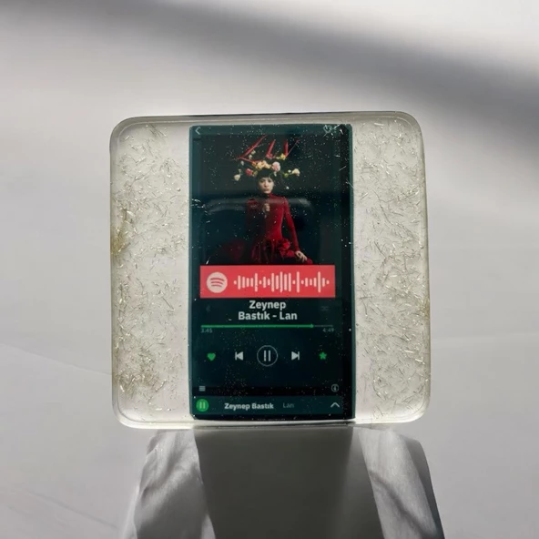 Kişiye Özel Spotify QR Kod Bardak Altlığı - 2