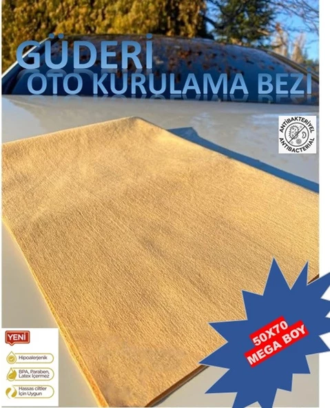 Araç Kurulama Mikrofiber Güderi Mega Boy 50x70 Cm 1 Adet