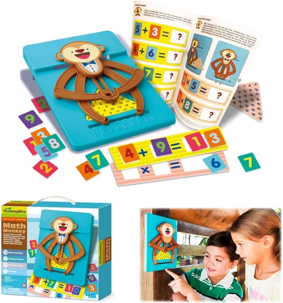 Eylenceli Pratik S.T.E.M Matematik Öğretme Seti Maymun Matematik Öğretiyor Stem Seti - 4