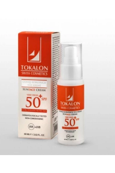 TOKALON GÜNEŞ KORUYUCU YÜZ KREMİ 60ML*SPF50