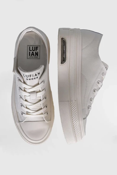 Lufian Perla Kadın Sneaker Ayakkabı Beyaz - 5
