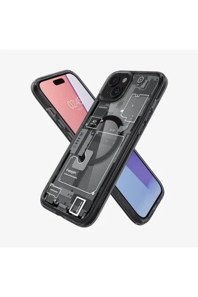 iPhone 15 / iPhone 14 / 13 Kılıf Ultra Hybrid Zero One MagFit MagSafe özellikli Black - ACS06806 - 6