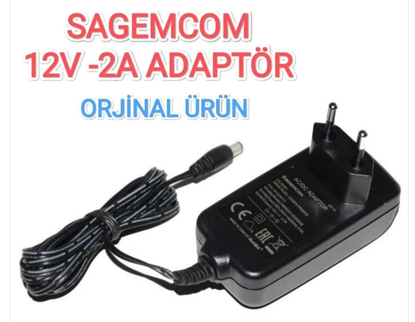 Sagemcom 12 Volt 2 Amper AC/DC Adaptör