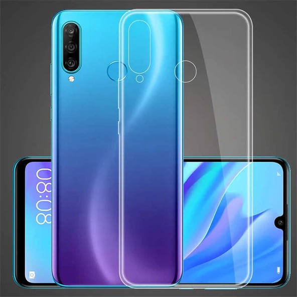Huawei Honor 20 Lite Kılıf Şeffaf İnce ve Esnek Süper Silikon Kılıf - Resim 2