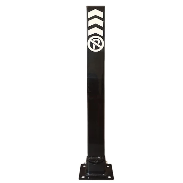 Bariyer Direği Kilitli Yatar Park Bariyeri Kişisel Katlanır Otopark Direk 60 cm (2 ADET) Siyah - 3