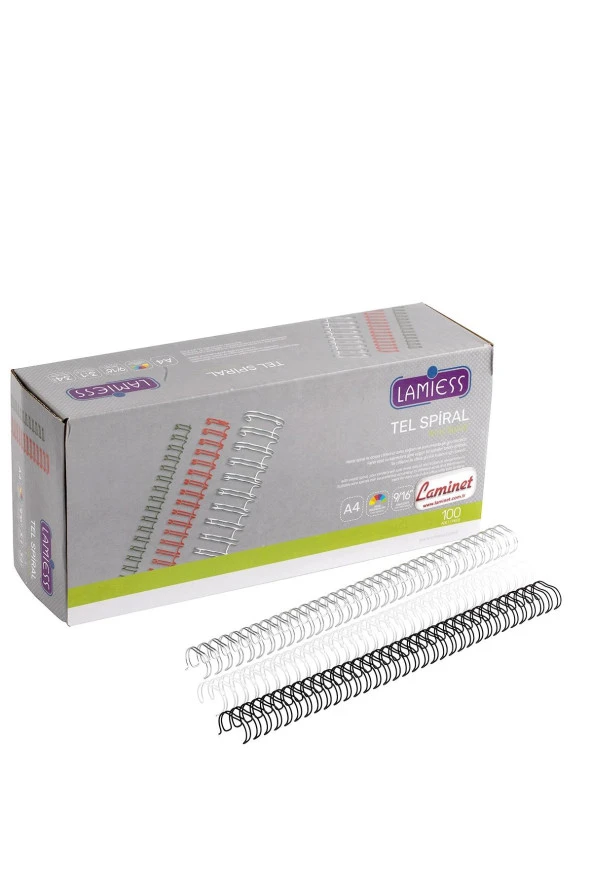 Lamiess  2:1 - 7/8 Tel Spiral-Şeffaf 50Li