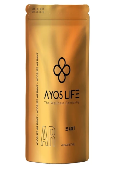 AYOSNET TRANSDERMAL TEKNOLOJİLİ AR BANT (25 ADET )