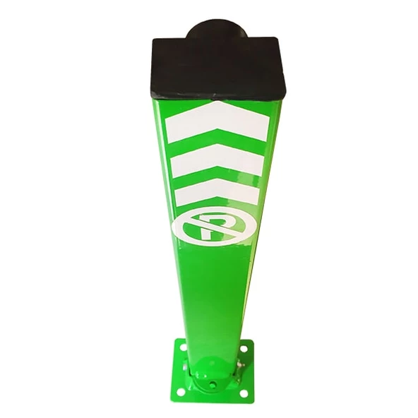 Otopark Direği İzmir Katlanır Bariyer Otopark Kilitli Yatar Park Bariyeri 60 cm (10 ADET) Yeşil - 2