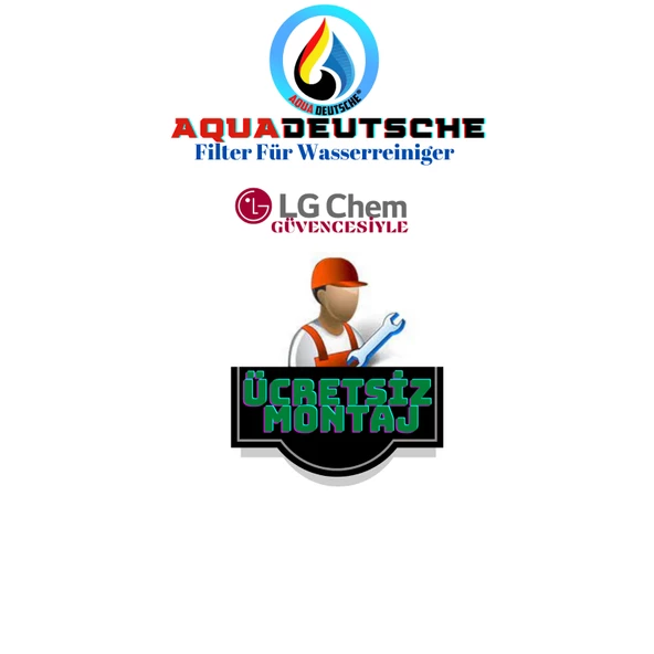 AQUA DEUTSCHE PREMIUM KIRMIZI BEYAZ MONTAJ DAHİL 8 LİTRE 5 FİLTRE 10 AŞAMA SU ARITMA CİHAZI - Resim 2