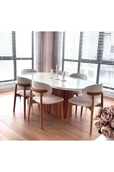 BiSandalye Teddy Sandalye Tek Ahşap Sandalye Mutfak Sandalyesi Salon Sandalyes Yemek Odası Sandalyes Restaurant - 2