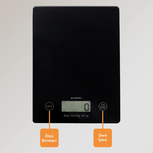 Elektrikli Cam Mutfak Tartısı HKS-03 - 3