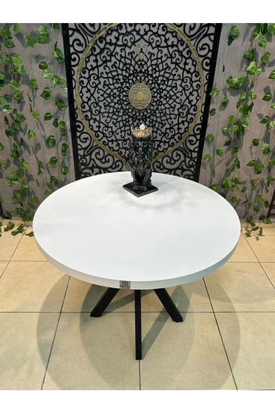 BiSandalye ELISA YUVARLAK 4 KİŞİLİK MUTFAK MASASI TAKIMI SOFT12 - 3