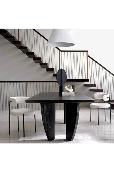 BiSandalye 4 Adet Rols Modern Yemek Masası Sandalyesi Teddy Sandalye Mutfak Sandalyesi - 2