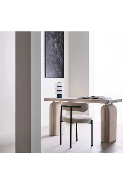 BiSandalye 4 Adet Rols Modern Yemek Masası Sandalyesi Teddy Sandalye Mutfak Sandalyesi - 3