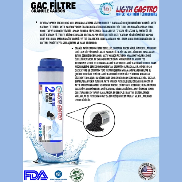 LİGTH GASTRO AÇIK KASA SU ARITMA CİHAZI 7 FİLTRE 14 AŞAMA SET - Resim 4