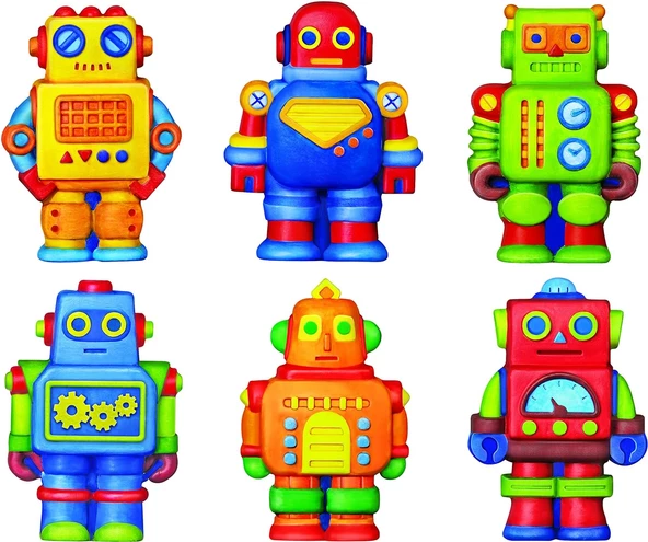 Kalıp Boyama Tasarla ve Boya Robot Magnet El Becerisi - 2