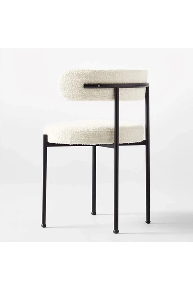 BiSandalye 4 Adet Rols Modern Yemek Masası Sandalyesi Teddy Sandalye Mutfak Sandalyesi - 4