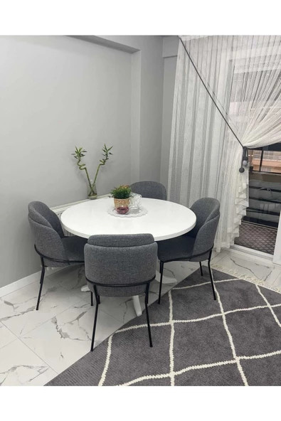 Kaktüs Avm 6'lı Mutfak Sandalyesi Yemek Odası Sandalyesi Salon Sandalyesi Yemek Masası Sandalyesi - 1