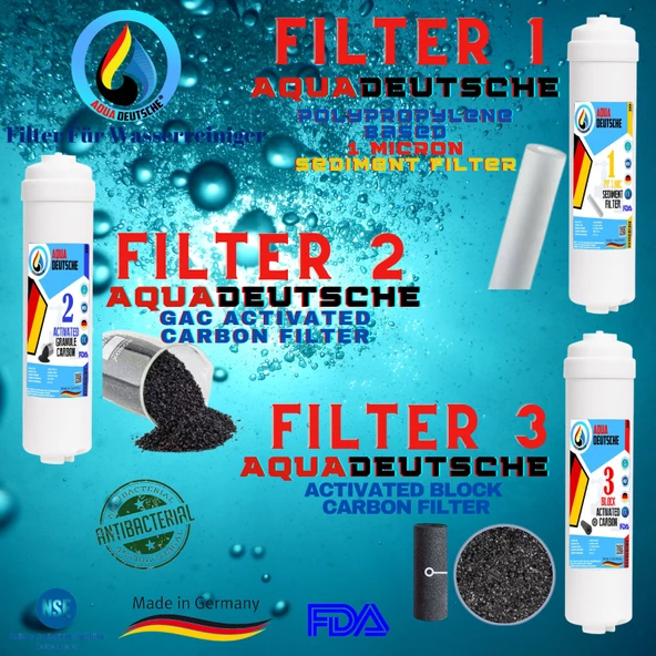 AQUA DEUTSCHE PREMIUM GRİ BEYAZ MONTAJ DAHİL 8 LİTRE 5 FİLTRE 10 AŞAMA SU ARITMA CİHAZI - 4