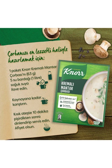 Knorr Kremalı Mantar Çorbası 63 gr X 6 Adet - 3