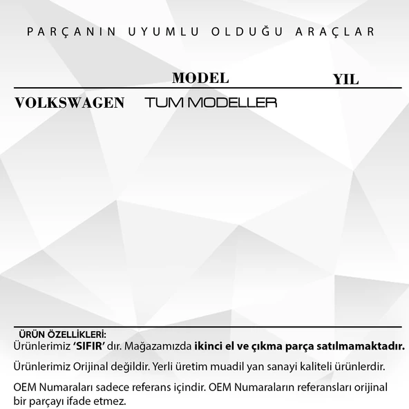 Volkswagen Transporter T5 Caravalle için Kolçak Mandalı - 2