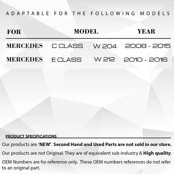 Mercedes C Class W204, E Class W212 için Torpido Mandalı (BEJ) - 8