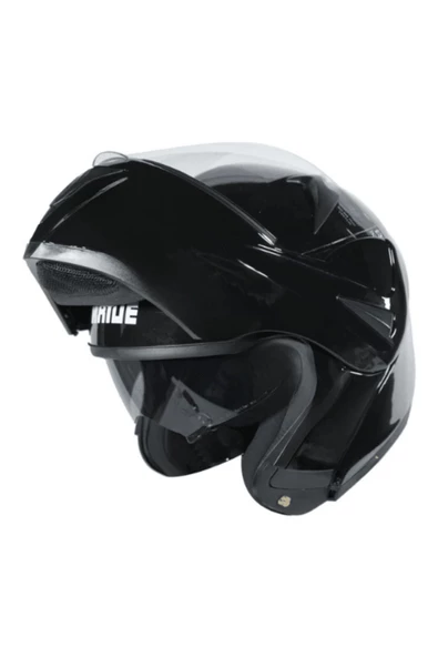 VRT MB808 Full Face Çene Açılır Güneş Vizörlü Motosiklet Kaskı M Beden Siyah - 4