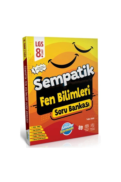 ÜNLÜLER KARMASI 8. SINIF SEMPATİK FEN BİLİMLERİ SORU BANKASI