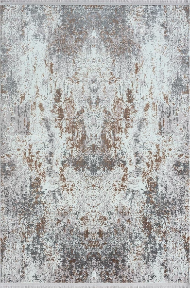 Best 102 Gri Halı Vizon Detaylı İnce Parlak Makinada Yıkanabilir Antialerjik Modern Salon Halısı 120 X 180 GRI-BEJ